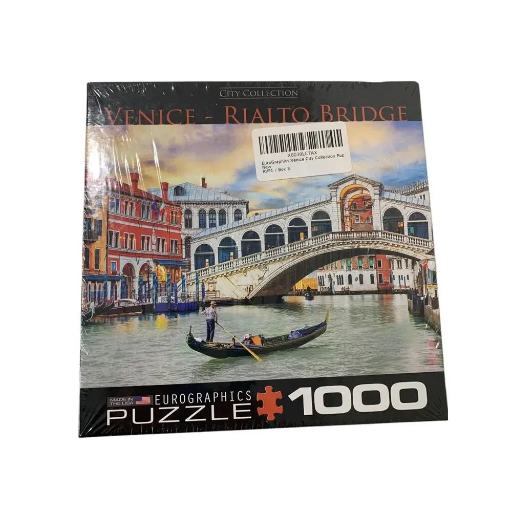 City‎ Collection EuroGraphics Puzzle Venice-Rialto Bridge 1000 Piece Sealed